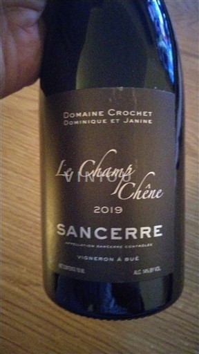Lugina e Luarës Sancerre Domaine Crochet Le Champ Chêne 2019