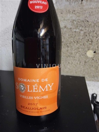 Beaujolais Domaine Solémy Vieilles Vignes 2017
