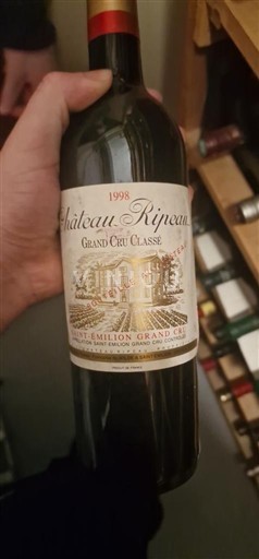 Bordo Сент-Емилион Гранд Кру Grand Cru Château Ripeau 1998
