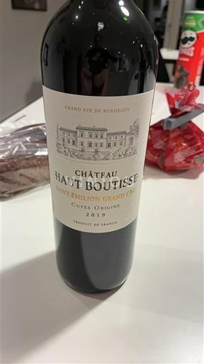 Bordeaux Saint-Émilion Grand Cru Grand Cru Château Haut Boutisse Origine 2019