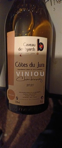 Žura Кот д'Жура Caveau des Byards Chardonnay 2020