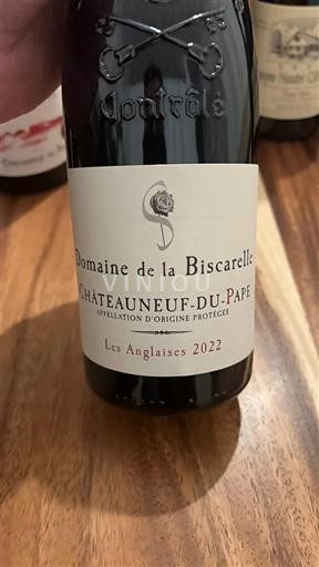 Рона долина Шатонеф-дю-Пап Domaine La Biscarelle Les Anglaises 2022