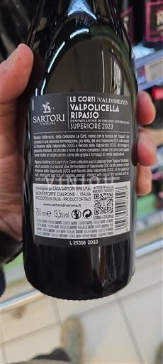 Veneto Valpolicella Ripasso Sartori Le Corti Valdimezzo 2023