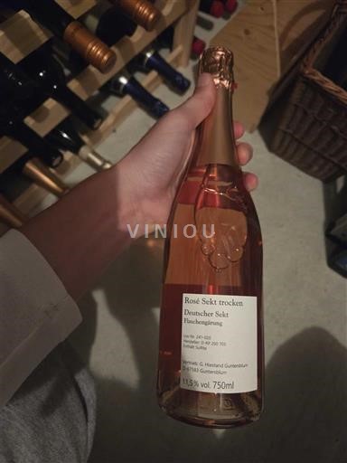 Porenje-Rajna Rheinhessen Hiestand Rosé Sekt Neleten.