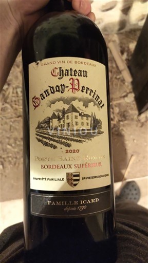 Bordoja Bordeaux Supérieur Château Gandoy Perrinat 2020
