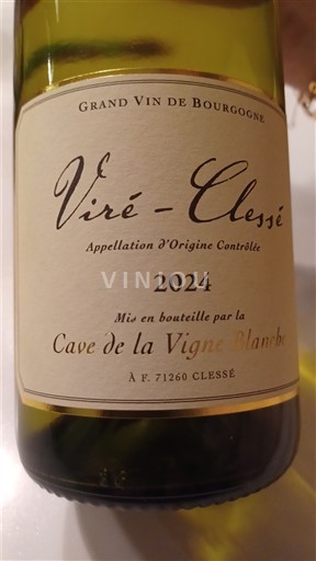 Weine Blanc sec Cave de la Vigne Blanche 2024 Frankreich Burgund Viré-Clessé AOC