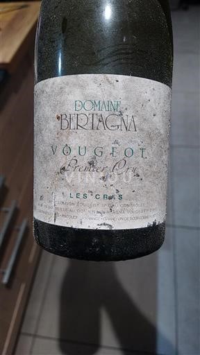Burgundi Vougeot Premier Cru Domaine Bertagna Les Cras 2005