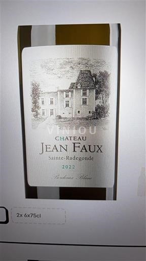 Bordoja Bordeaux e bardhë Château Jean Faux 2022