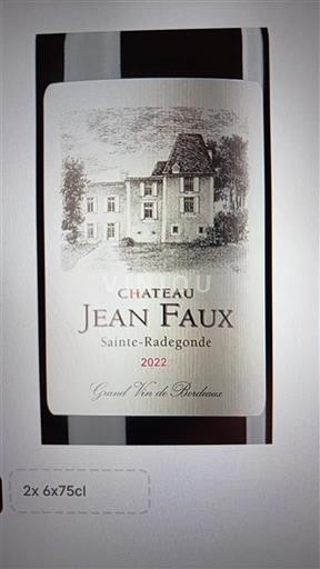 Bordoja Bordeaux Supérieur Château Jean Faux 2022