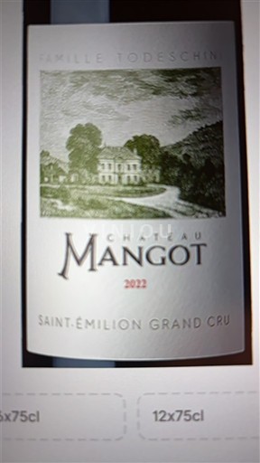 Bordo Сент-Емилион Гранд Кру Château Mangot GCC 2022