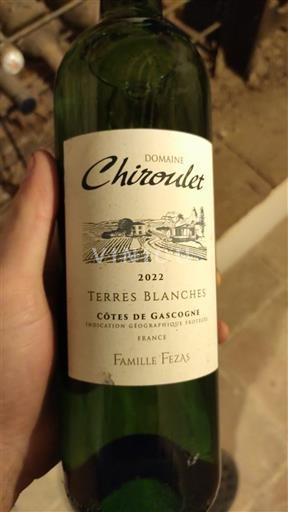 Jugperëndim Bregdeti i Gasconisë Domaine Chiroulet Terres Blanches 2022