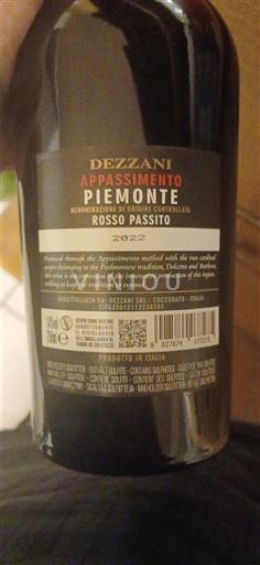 Piemonte Dezzani Appassimento Rosso Passito 2022