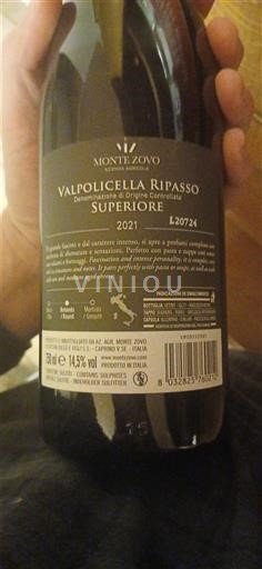 Veneto Valpolicella Ripasso Monte Zovo 2021