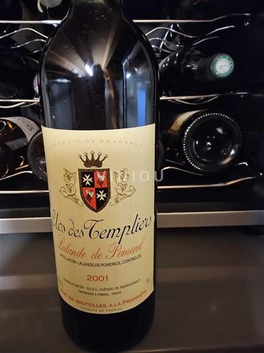 Bordeaux Lalande-de-Pomerol Clos des Templiers 2001