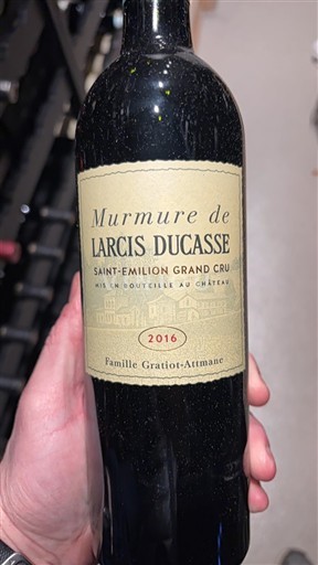 Bordoja Saint-Émilion Grand Cru Grand Cru Larcis Ducasse Murmure de Larcis Ducasse 2016