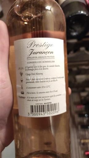 Jugperëndim Jurançon Prestige 2019