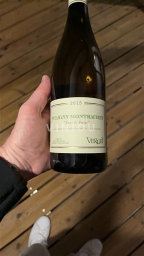 Burgund Puligny-Montrachet Verget Sous le Puits 2015