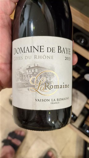Lugina e Ronës Bregdeti i Rodanit Domaine Baye La Romaine 2013