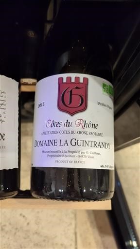 Рона долина Кот дю Рон Domaine La Guintrandy 2015