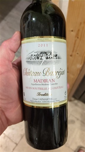 Jugperëndim Madiran Château Barrejat Tradition 2011