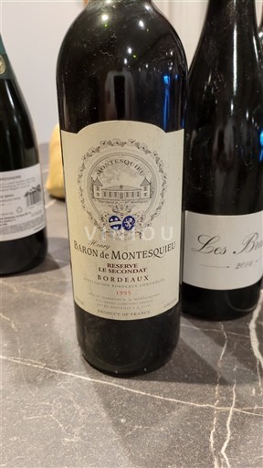 Bordo Baron de Montesquieu Le Réservat du Secondat 1995