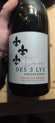 Рона долина Кот дю Рон Domaine 3 Lys Vieilles Vignes 2021
