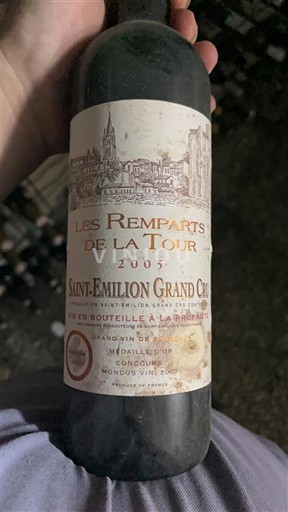 Bordéus Saint-Émilion Grand Cru Les Remparts de la Tour 2005