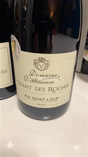 Languedok Pic-saint-loup Domaine Villeneuve Chant des Roches 2022