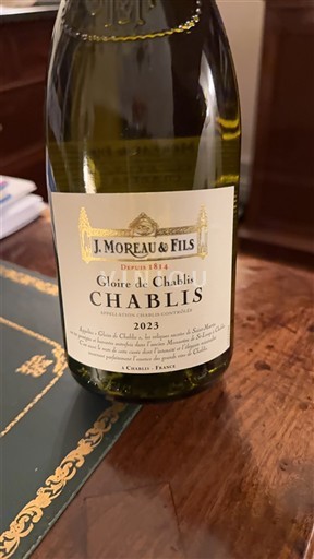 Borgonha Chablis J. Moreau & Fils Gloire de Chablis 2023