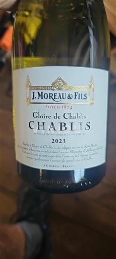 Burgund Chablis J. Moreau & Fils Gloire de Chablis 2023