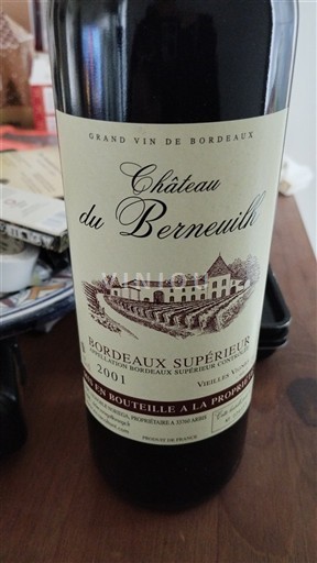Bordoja Bordeaux Supérieur Château Berneuilh 2001