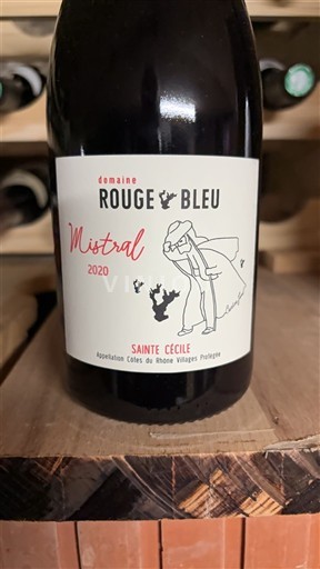 Vale do Ródano Não especificado Domaine Rouge Bleu Mistral 2020