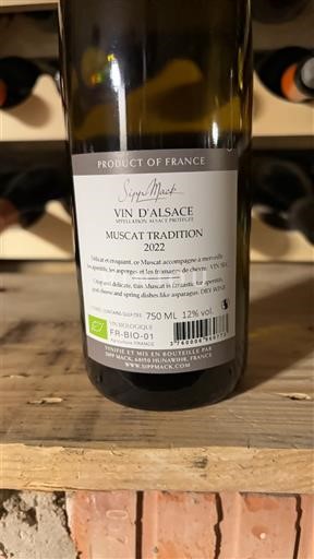 Алзас Аласас Sipp Mack Muscat Tradition 2022