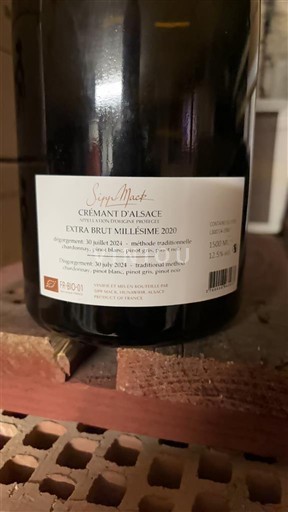 Алзас Kremant Alzas Siegrist Extra Brut Millésime 2020