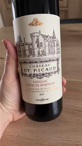 Bordoja Cadillac-kodra-të-Bordeaux-së Château Ricaud 2017