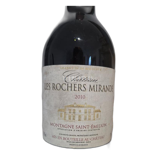 Bordoja Montagne-saint-émilion Château Les Rochers Mirande 2010