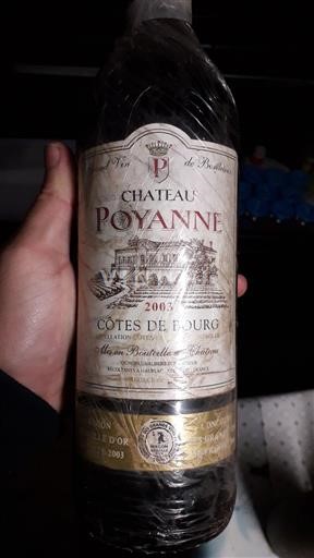 Bordoja Côtes-de-bourg Château Poyanne 2003