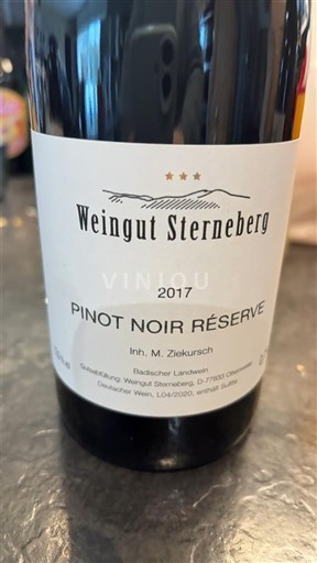 Baden Weingut Sterneberg Pinot Noir Réserve 2017