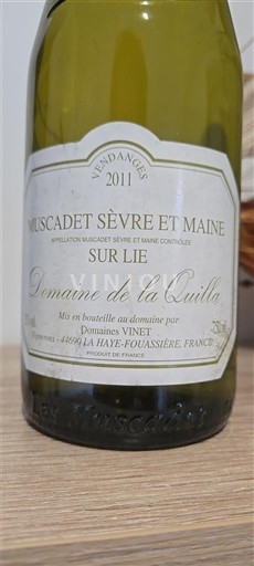 Lugina e Luarës Muscadet-sèvre-et-maine Domaine La Quilla Sur Lie 2011