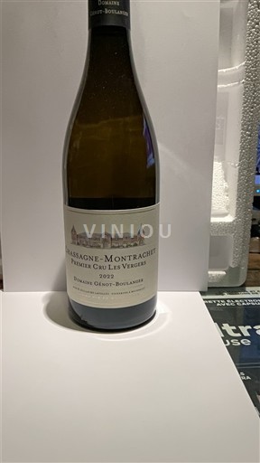 Burgundi Chassagne-montrachet Premier Cru Domaine Génot-Boulanger Premier Cru Les Vergers 2022