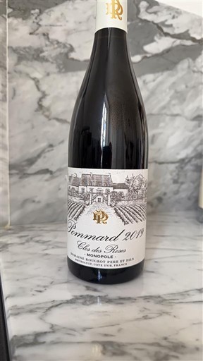 Burgundi Pommard Domaine Jacques Rougeret Père et Fils Clos des Roses Monopole 2019