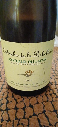 Lugina e Luarës Coteaux-du-Layon L'Arche de la Rebellerie 2011