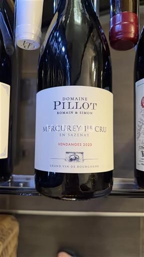 Burgund Mercurey Premier Cru Domaine Pillot Romain & Simon En Sazenay 2023