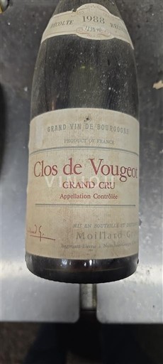 Burgundi Clos-de-vougeot Grand Cru Moillard-Grivot 1988