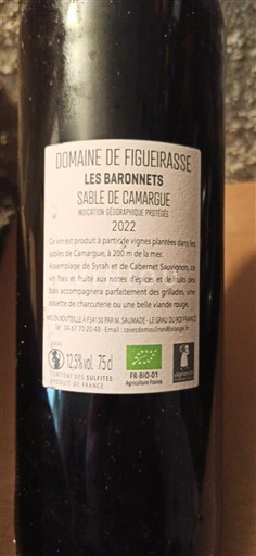 Lengdok dhe Rusionjë Rërë të Camargue Domaine Figuière Les Baronnets 2022