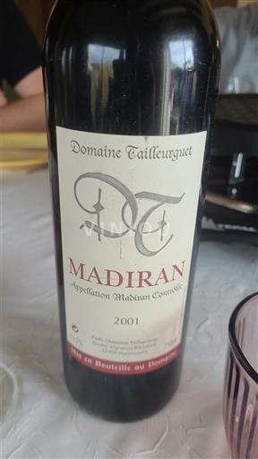 Sørvest Madiran Domaine Taillouguet 2001
