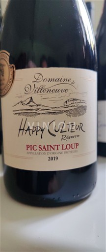 Languedok Pic-saint-loup Domaine Villeneuve Happy Cul'teur Réserve 2019