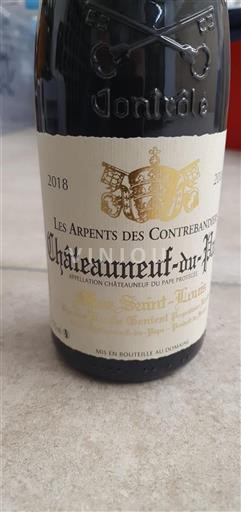 Rhône-dalen Châteauneuf-du-Pape Mas Saint Louis Les Arpents des Contrebandiers 2018
