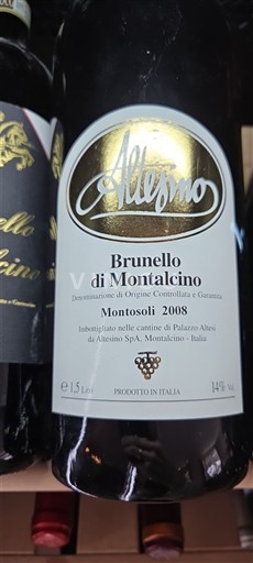 Toskana Brunelo di Montaldžino Altesino Montosoli 2008