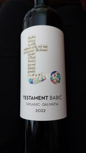 Dalmatia Ikke spesifisert Testament Winery Testament Babić 2022